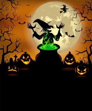 Halloween Menu Template Stock Illustration
