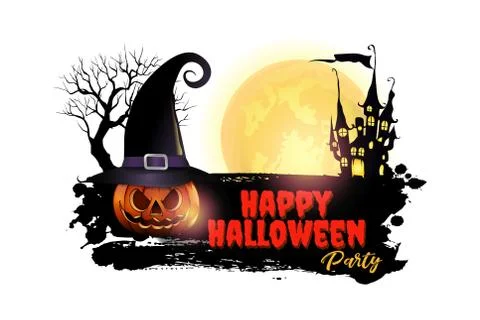 Halloween message design Illustration