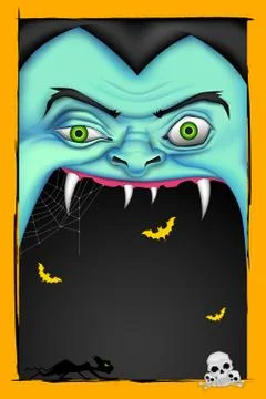 Halloween message Stock Illustration