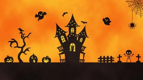 Halloween messagecard Stock Illustration