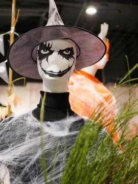 Halloween mockup with sharp hat Foto stock