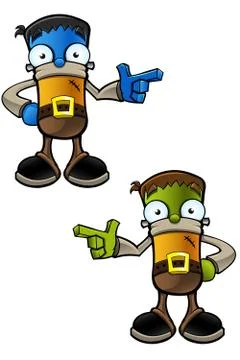 Halloween monster character Illustrazione stock