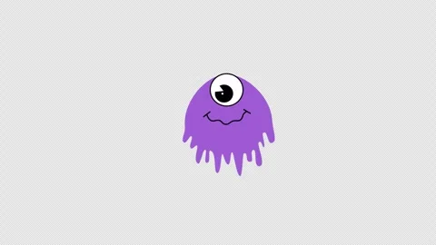 Halloween Monster Sticker Stock Footage 287641780