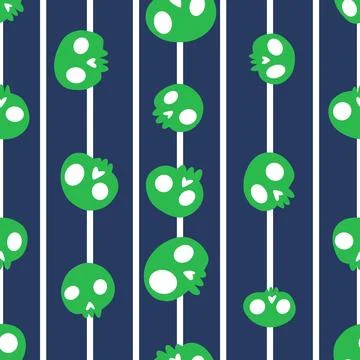 Halloween monsters seamless skulls pattern for wrapping paper 스톡 일러스트