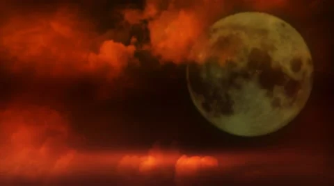 Halloween Moon 4K Loop Video stock 65781702