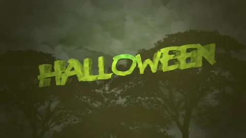 Halloween With Mystical Forest Vídeo Stock 248065757