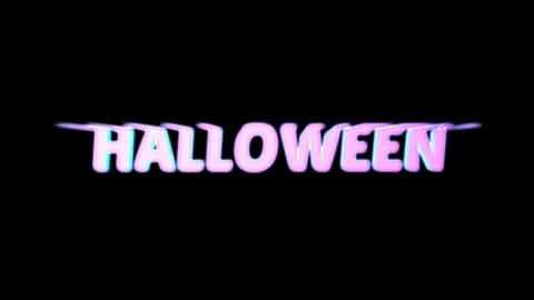 HALLOWEEN neon Stock Footage 248848013