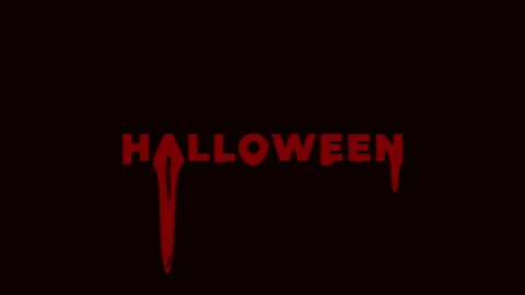 Halloween neon text typography animation 4k video Stock Footage 284303837