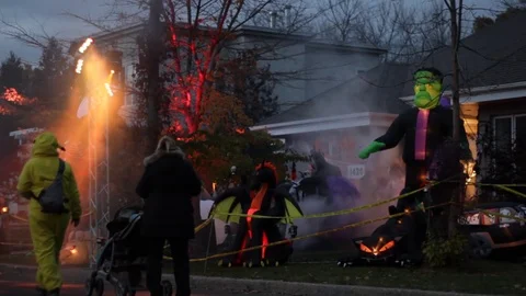 Halloween night 1 Stock Footage 80973946