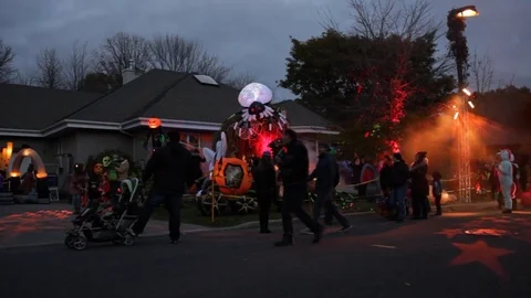 Halloween night 2 Stock Footage 80974039