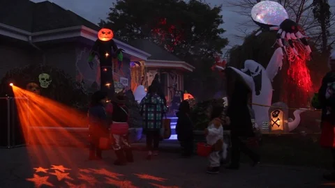 Halloween night 3 Stock Footage 80973722