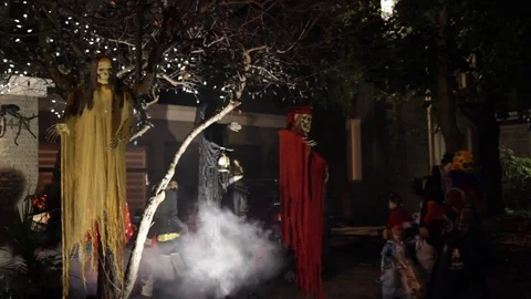 Halloween night 7 Stock Footage 80974043