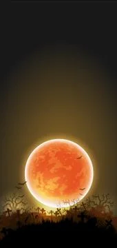 Halloween night background Illustrazione stock