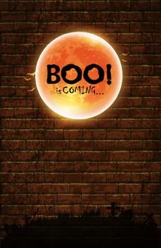 Halloween night background Illustrazione stock