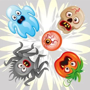 Halloween night blurred background. Stock Illustration