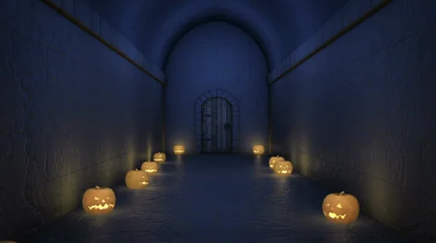 Halloween night Stock Footage 34871799