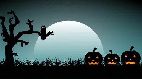 Halloween night Stock Footage 58469879