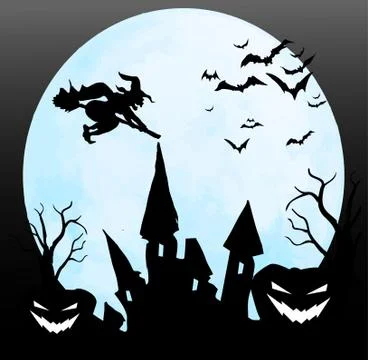 Halloween night Stock Illustration