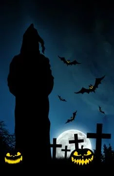 Halloween night Stock Illustration