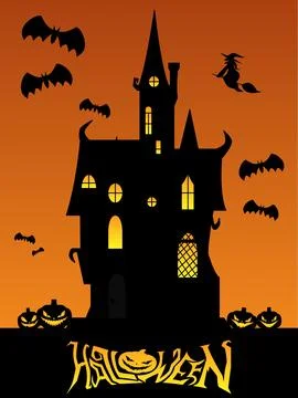 Halloween night Stock Illustration