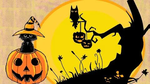 Halloween Night Stock Illustration