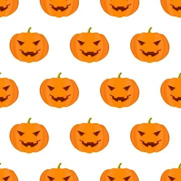 Halloween night lantern seamless pattern. イラスト素材