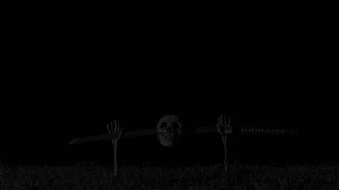 Halloween Night Scene 2 Stock Footage 80271741