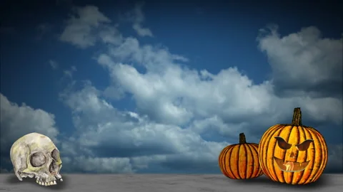 Halloween Night scene Stock Footage 287439714