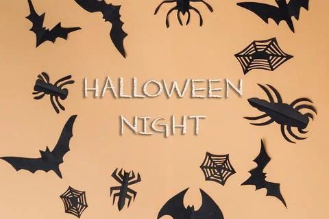 Halloween night is a theme of this image Stock Photos