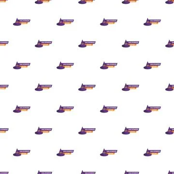 Halloween offer pattern with witch hat elements Illustration