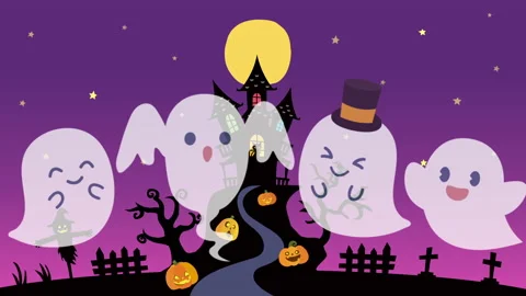 Halloween opening animation Video stock 139187667