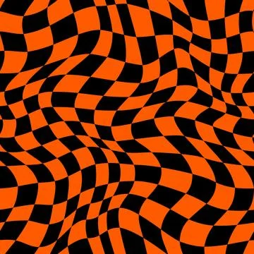 Halloween optical psychedelic seamless pattern Stock Illustration