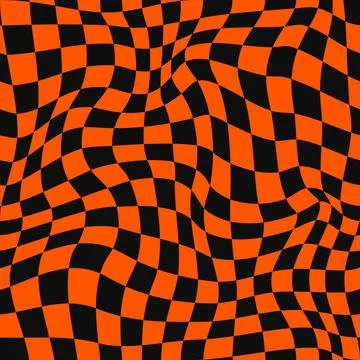 Halloween optical psychedelic seamless pattern Stock Illustration