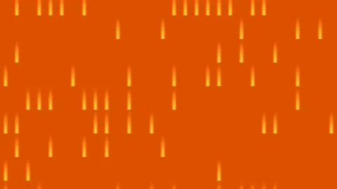 Halloween Orange Background with Falling Glowing Light Particles Loop. 動画素材 344864922