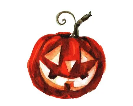 Halloween orange pumpkin Stock Illustration