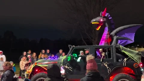 Halloween Parade - Dragon Stock Footage 254376546