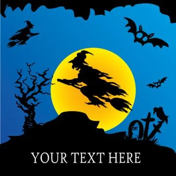 Halloween Party Background, Stock-Illustration
