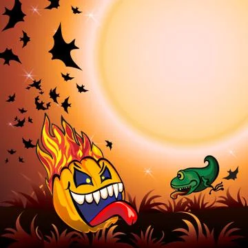 Halloween Party Background Stock Illustration