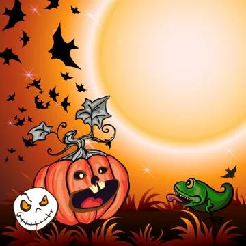 Halloween Party Background Stock Illustration