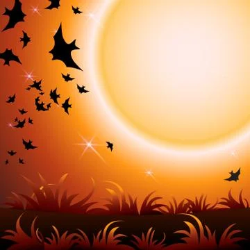 Halloween Party Background Stock Illustration