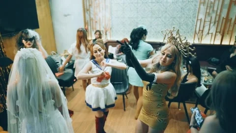 Halloween party. Stock Footage 251257735