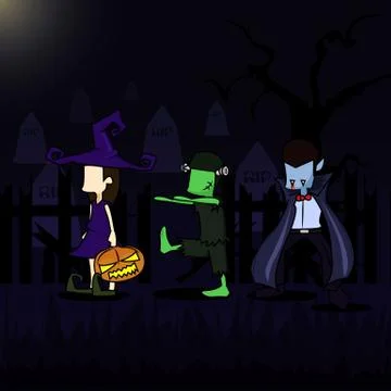Halloween party Stock Illustration