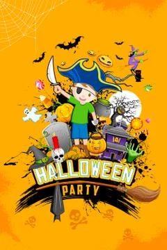 Halloween Party Stock Illustration