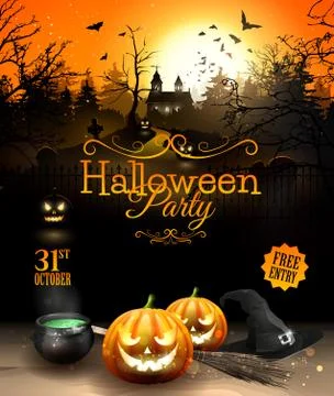 Halloween party Illustrazione stock