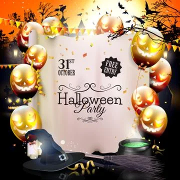 Halloween party Stock Illustration