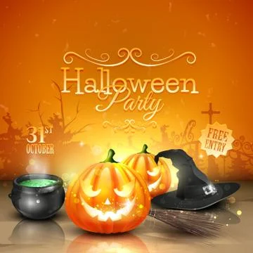Halloween party Illustrazione stock