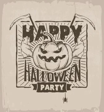 Halloween party Stock Illustration