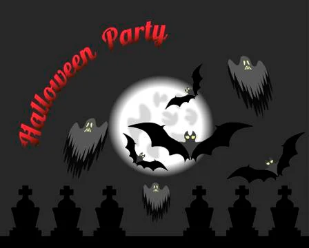 Halloween party Stock Illustration
