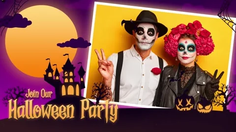 Halloween Party Opener Stock After Effects