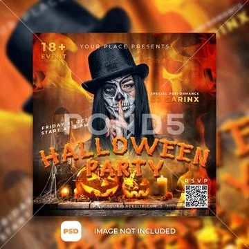 Halloween Party PSD-Vorlage